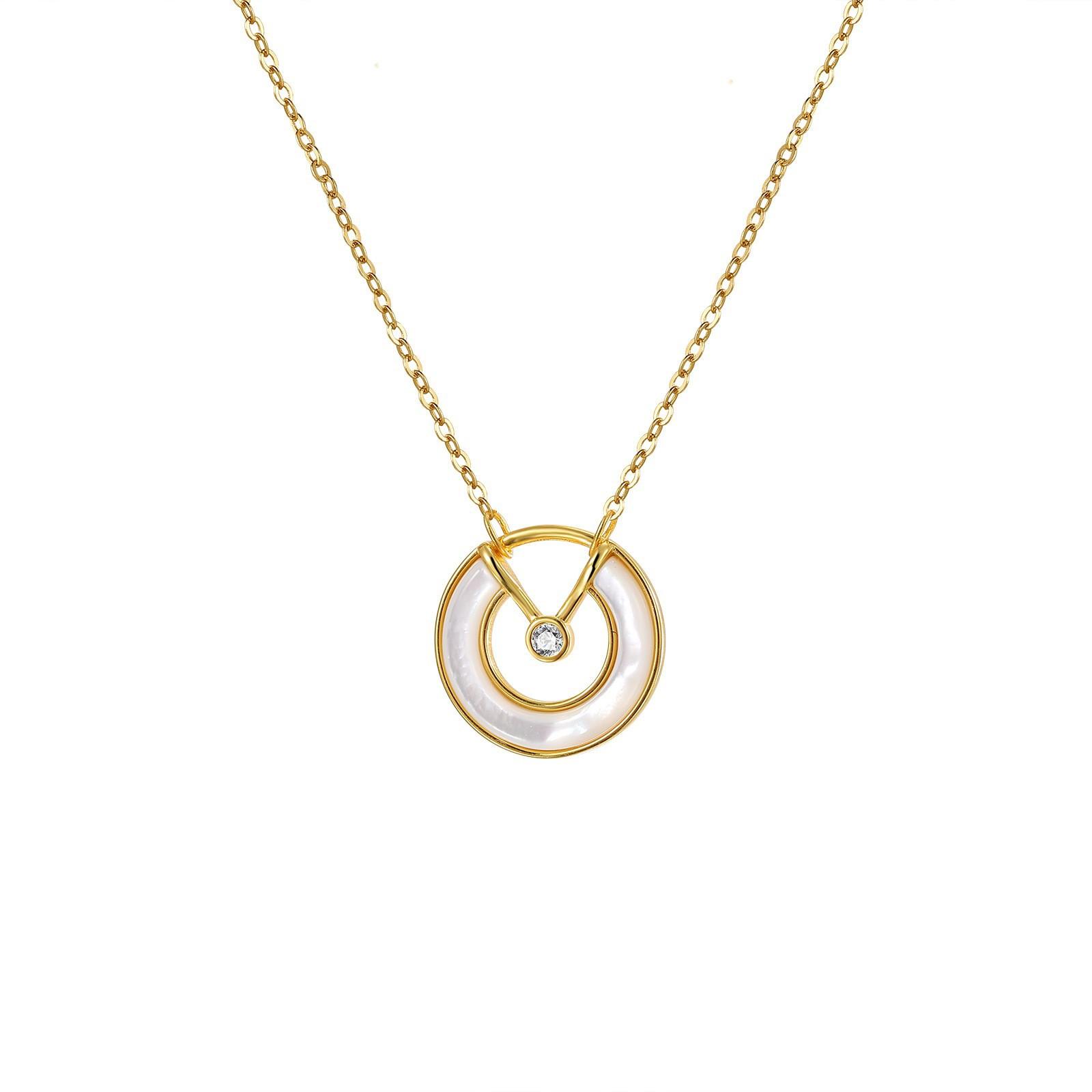 

Серебряное ожерелье-талисман S925, женское, с натуральным белым рябчиком, подвеска на ключицу, цепочка на ключицу, ювелирные изделия высокого класса 925 Silver