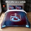 Trabzonspor FC Design Bett Bettwäsche Set 1 Bettbezug + 2 Kissenbezüge Weich Atmungsaktiv Haushalt Bettwäsche