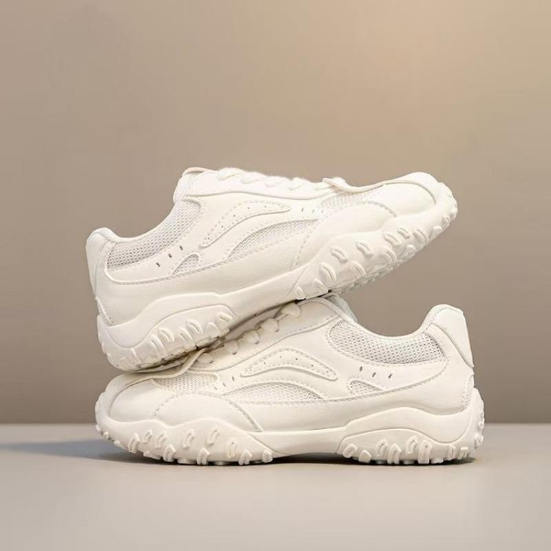 Mesh Schnür-Sneaker neue Sommer Gummi-Sohle Laufschuhe Damen atmungsaktive Wanderschuhe