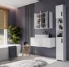 Pola 3L Bathroom Cabinet Wall-mounted With 3 Mirrors Above Sink 3 Doors White