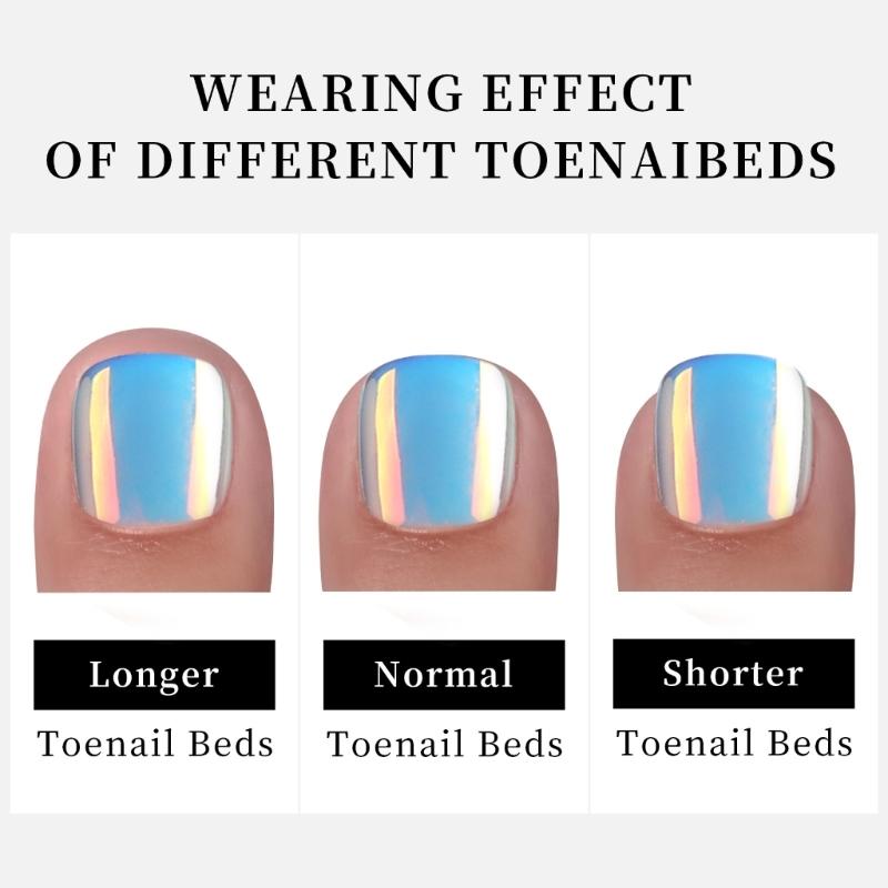 Square False Toenails Acrylic Stick On Toenails Full Cover Toenails Tips Press On Toenails Cats Eyes False Toenails