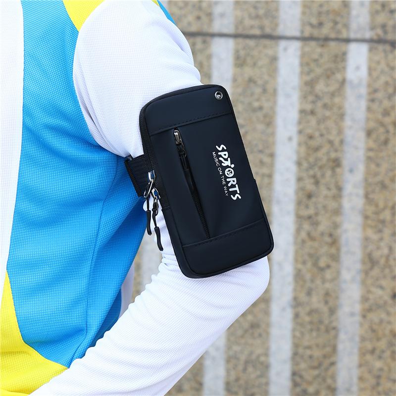 Cross-border Outdoor Sports Running Mobile Phone Bag Mini Lightweight Change Key Men's Women's Portable Wrist Arm Polyester