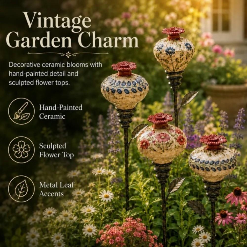 Easy Fill Garden Hummingbird Feeder Ground Stake Garden Bird Feeder  Patio Flower Bed
