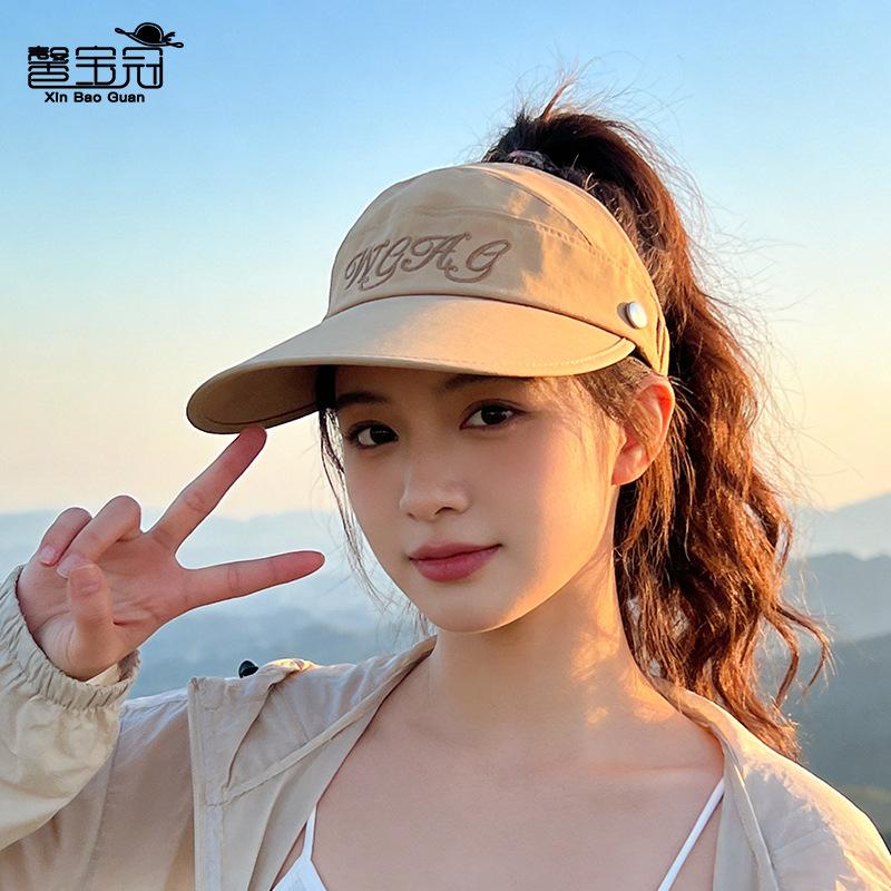 Lady's Summer Outdoor Sun Protection Hat, Sun-blocking Hat, Wide-brimmed Hat