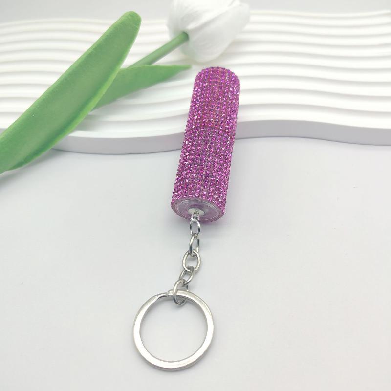 1Pcs Portable Press Spray Keyring Luxury 5Ml Perfume Sub Bottle Keychain Colorful Ornament Pendant For Women Men Gift
