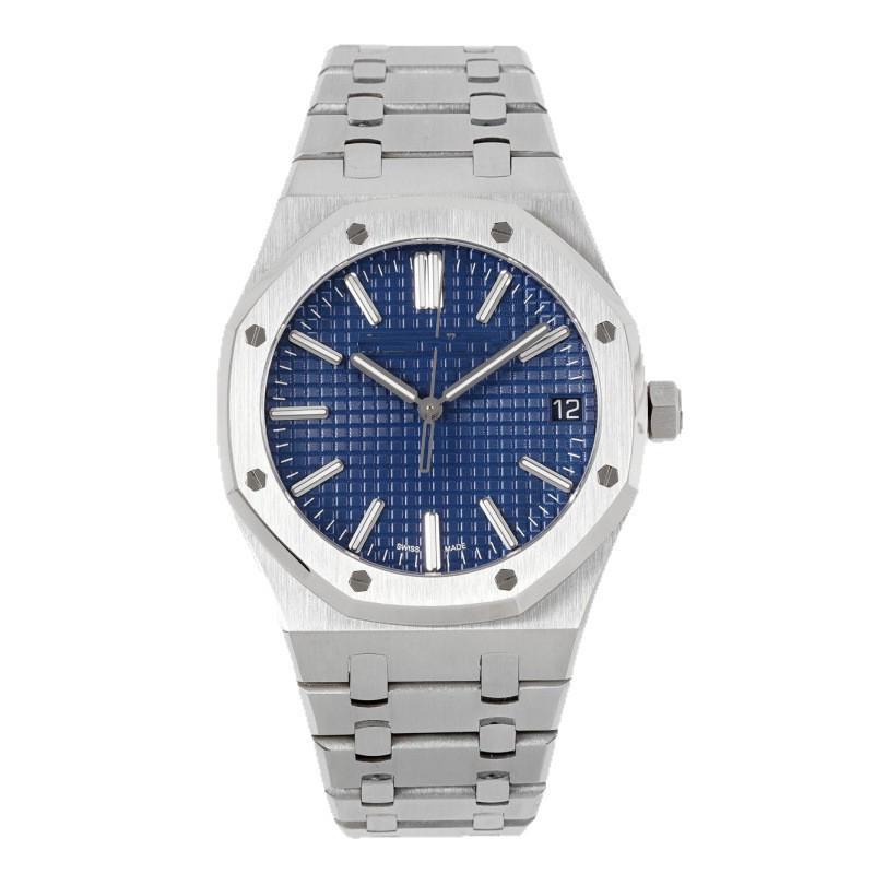 Aijia AP Royal Oak 15500/15510 Automatic Men's Watch, Stainless Steel Band, Octagonal Porthole Dial
