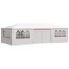 VidaXL Tente de Réception avec Parois Latérales Belvédère Tonnelle Pavillon Chapiteau Mariage Barbecue Voyage de Camping 4x9 48529