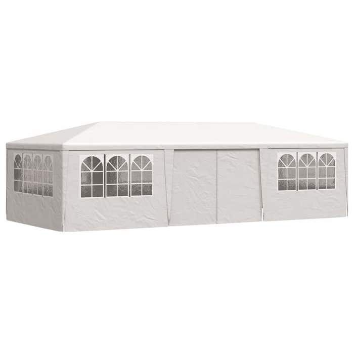 VidaXL Tente de Réception avec Parois Latérales Belvédère Tonnelle Pavillon Chapiteau Mariage Barbecue Voyage de Camping 4x9 48529