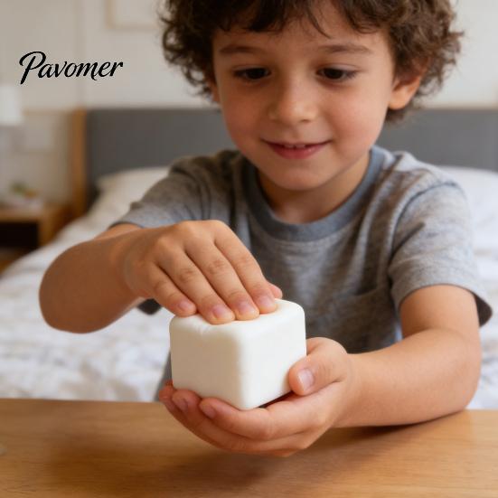 Decompression Toy Slow-Rising Tofu Squeeze Soft Moldable Fidget for Stress Slow Rebound Relief Realistic Food-Shaped Gadget Kids Adults Adult