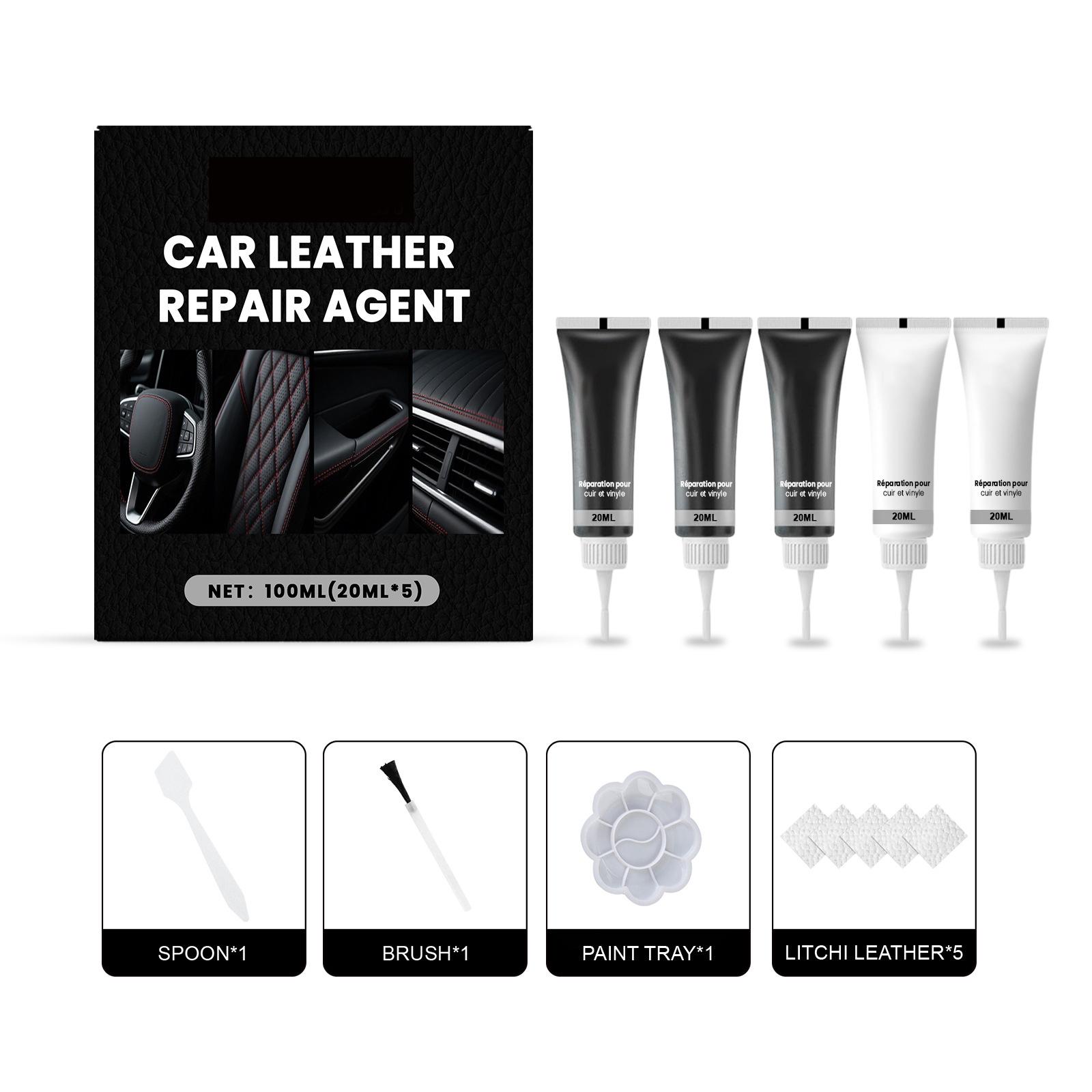

Car Leather Care Kit, Leather Seat Interior Scratch Cover, Leather Wear And Color Restoration Agent 100ml One Size