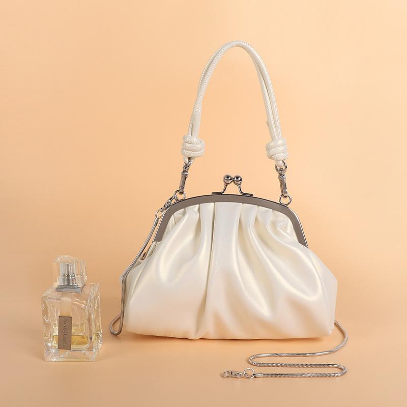 New Vintage Lock Bag Women Chain Fashion Shoulder Crossbody Bags PU Leather Casual Women's Handbags