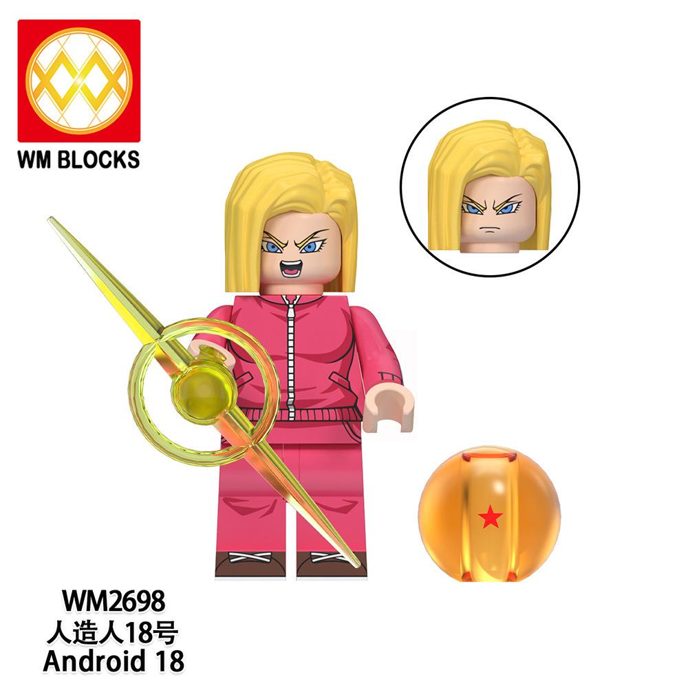 Wm6180 Wm6181 Dragon Ball Wukong Saiyan Building Block Villain Small Particle Puzzle Toy