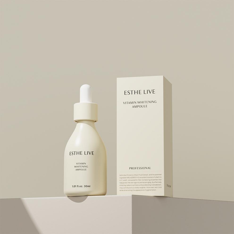 Esterive Chia Bine Mela Solution Whitening Ampoule, 30ml, 1 Pack