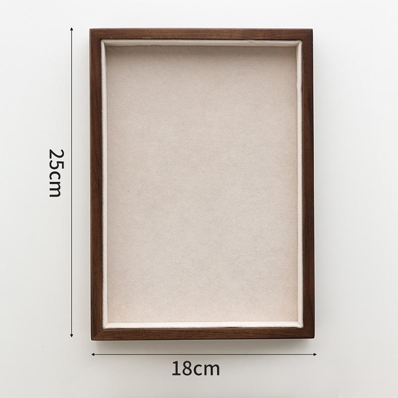

Counter Jewelry Display Tray Large Capacity Ring Earrings Display Trays Showcase Wooden Women s Jewelry Organizer Displays Props