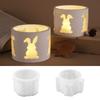 Multiple Size Rabbit Sturdy Silicone Mould Set Portable Accessory for Craft Supplies Candle Making Plaster Crafting