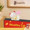 Cute Lucky Cat Sculpture, Wealthy Office Table Ornament, Suitable for Gaming Space & Car, Chinese New Year Gift, 1/2/4Pcs