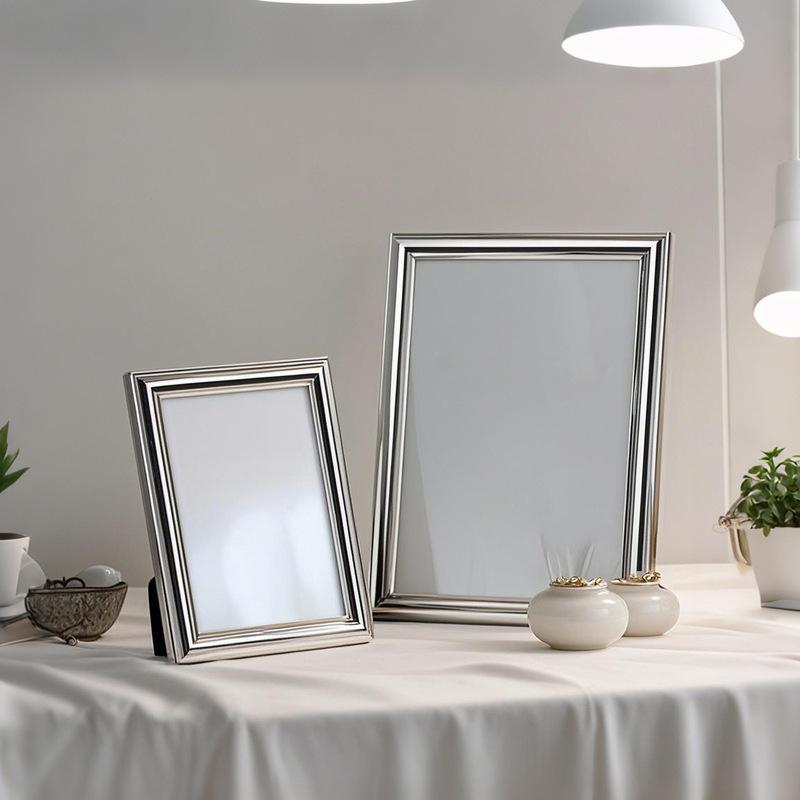Aluminum European Photo Frame 5/6/7/8/10in High-grade Wedding Picture Frame Stand for Pictures Home Desktop Decor Gift