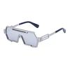 Retro Steampunk Sunglasses Men's Trendy Integrated Irregular Sunglasses Women Cross-Border Glasses Wholesale 2024 New