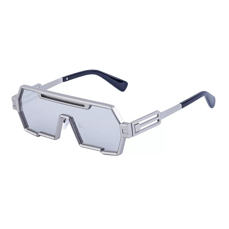 Retro Steampunk Sunglasses Men's Trendy Integrated Irregular Sunglasses Women Cross-Border Glasses Wholesale 2024 New
