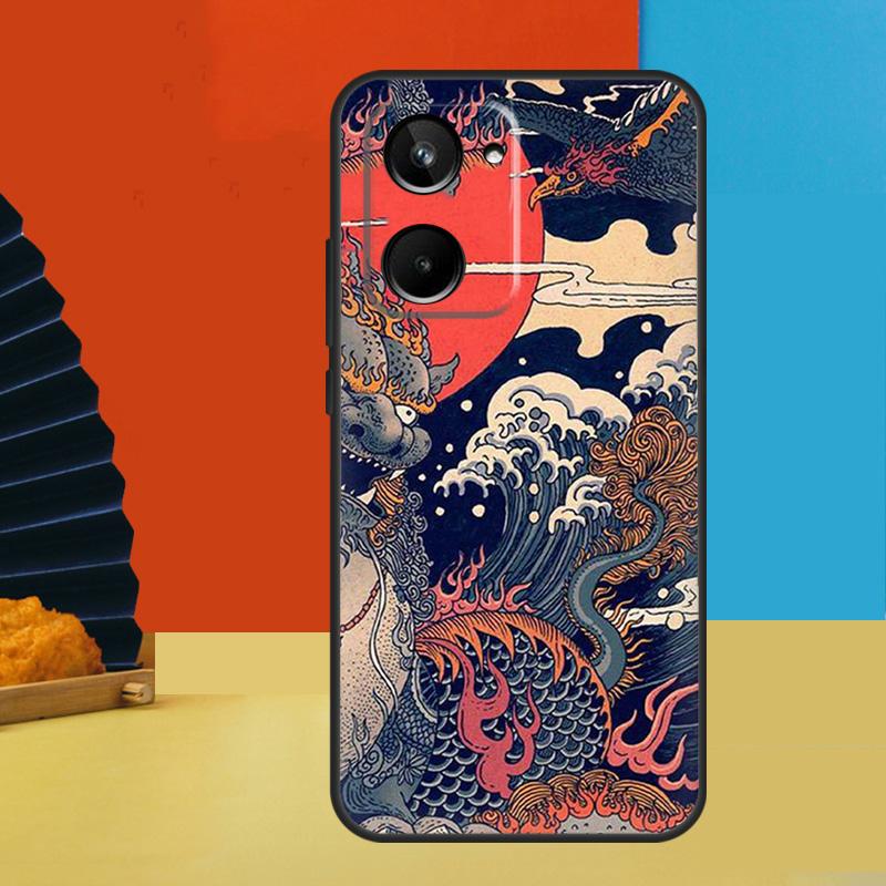 Japanese Great Wave of Kanagawa For Realme 15 Pro 10 11 12 13 14 Pro Plus GT6 GT7 C51 C53 C55 C61 C63 C65 C67 C71 C75 Case