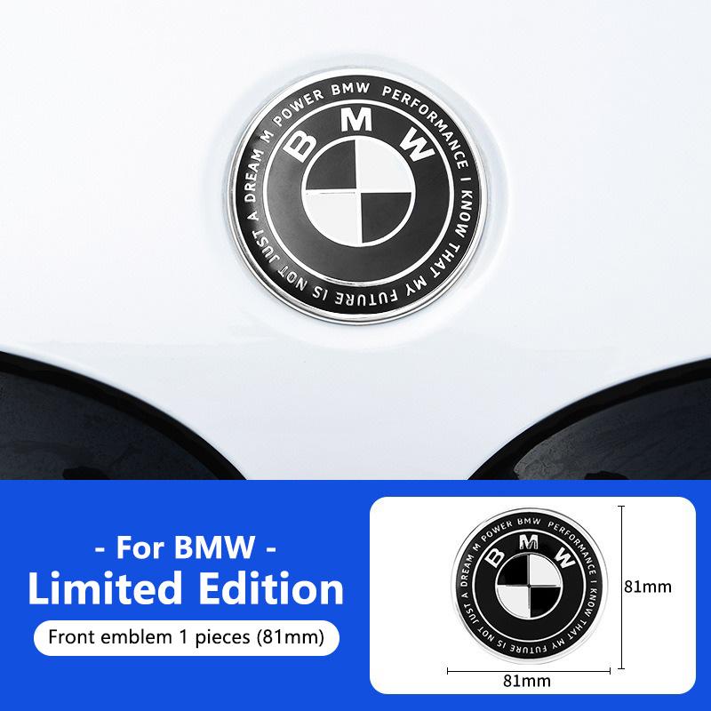 BBKD8 1/4/7Pcs Car Front Rear Logo Hub Center Cover Steering Wheel Center Cover For BMW M E46 E36 E34 F10 E90 E60 F30 E53 E30 E92 E87
