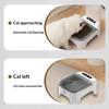 Cats Food Bowl Automatic Open Dogs Pet Mute Food Dispenser with Motion Sensors Large Capacity Bowl