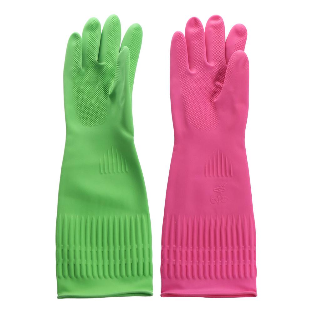 Repeatable Waterproof Dishwashing Kitchen Cleaning Gloves Household Cleaning Tool Rubber Gloves