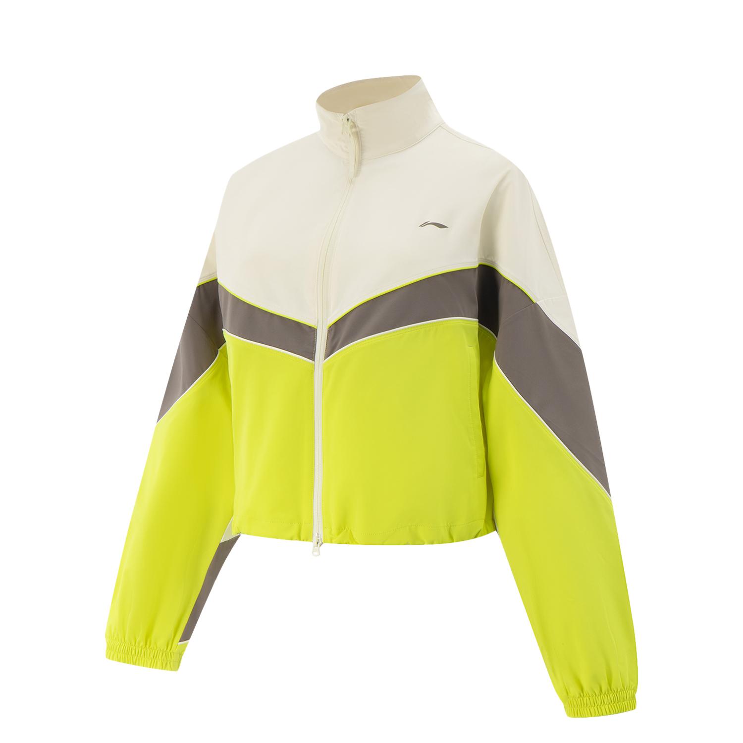 

Li-Ning Fitness Series Color Block Zipper Stand Collar Versatile Casual Windbreaker Women Outerwear AFDV690-6 XL