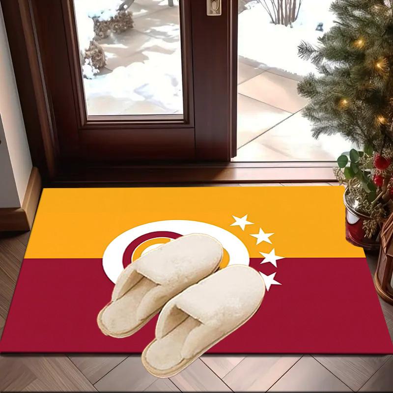 Galatasaray Football Club Emblem Area Rug Office rug, Chair Rug, Decor Carpet Livingroom bedroom Mat, Large Size Fan gifts Christmas gifts