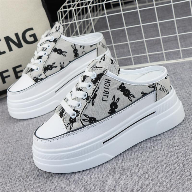 Модные полутапочки Baotou из парусины — фото 7