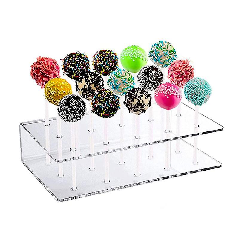 

Transparent Acrylic 15-Hole Lollipop Display Stand for Weddings and Parties 15-Hole