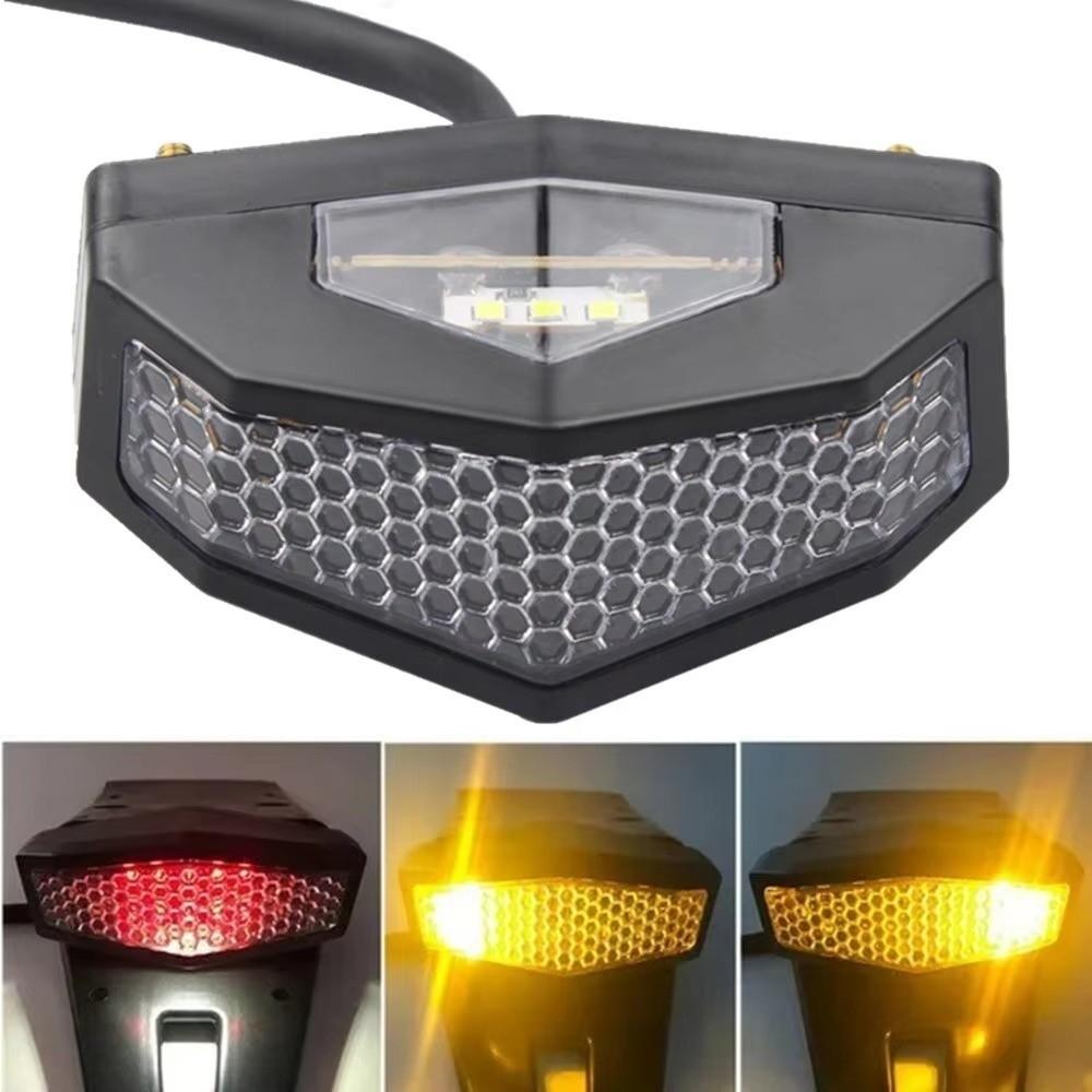 Universal Motorcycle LED Taillights 12V Rear Brake Stop Tail Lamp Durable License Lamp  Motor Bike