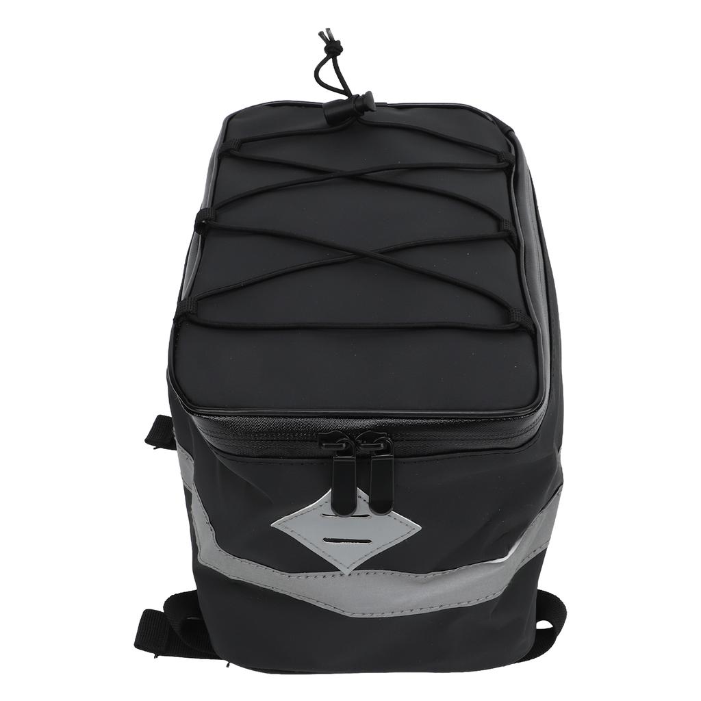 Bike Rear Rack Bag Waterproof Reflective Large Capacity Bicycle Back Rack Carrier with Rain Cover