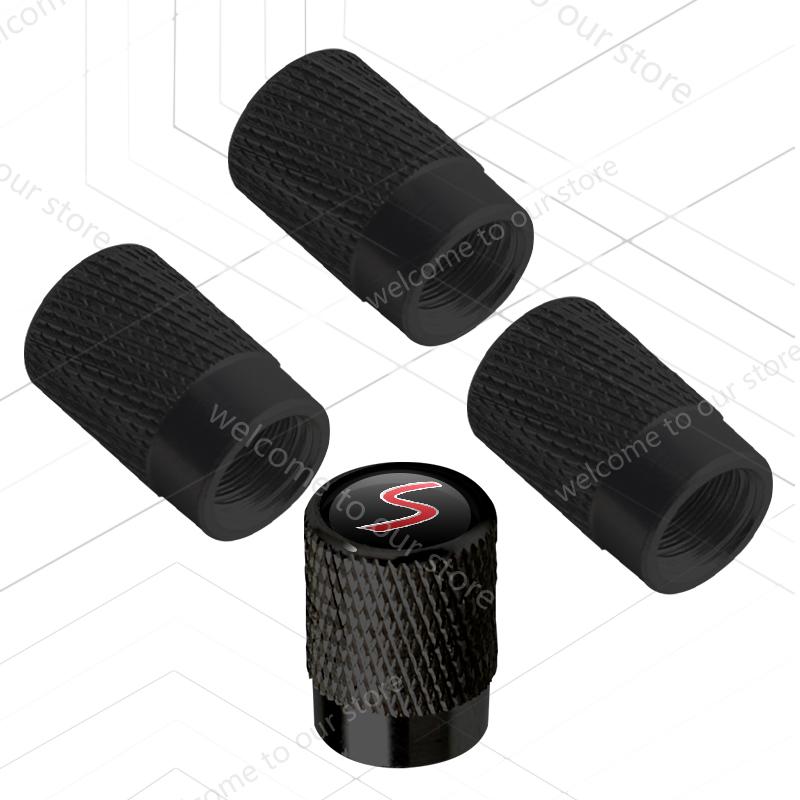 4Pcs/Set For F57 J01 J05 F66 F65 ONE F67 F56 F57 R59 F60 R58 LOGO Badge Car Wheel Tire Valve Caps Tyre Stem Covers Accessories