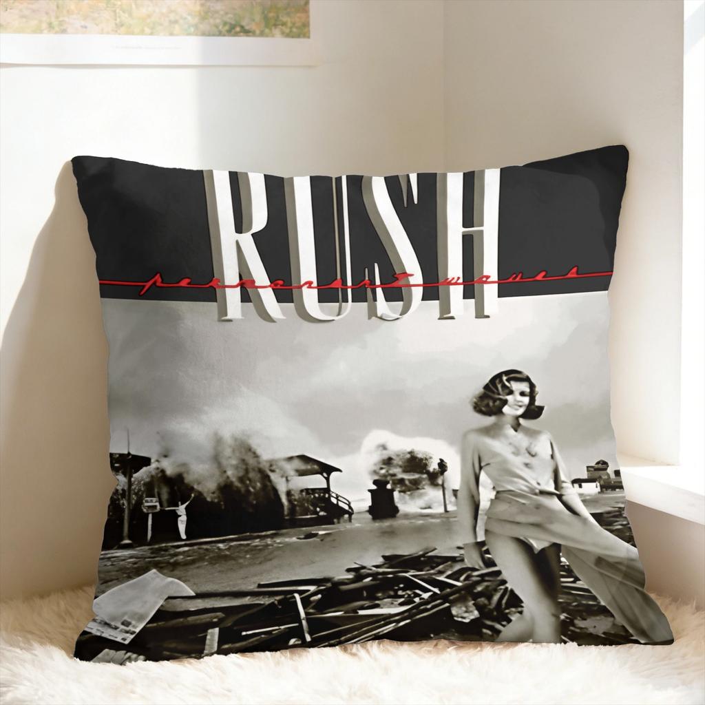 Pillow Cover Rush Band Vintage Pillow Case For Living Room Bed Chair Pillowcases