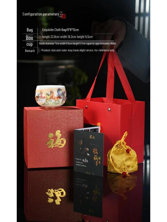 

Chaxun Mutton Fat Jade Porcelain Master Tea Cup