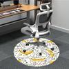 1pc Banana Party Office Round Area Rug, Indoor Mat Suitable ForOffice, Under Office Chairs Bedroom Living Room Home Decor, Room Decot062