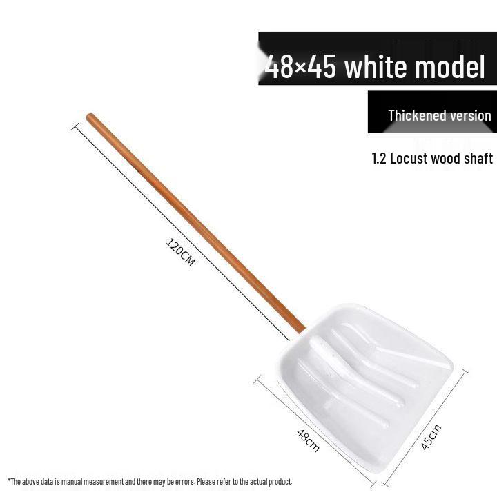 Poszerzona Wytrzymała Odporna na Ścieranie Plastikowa Łopata do Śniegu, Zboża i Śmieci