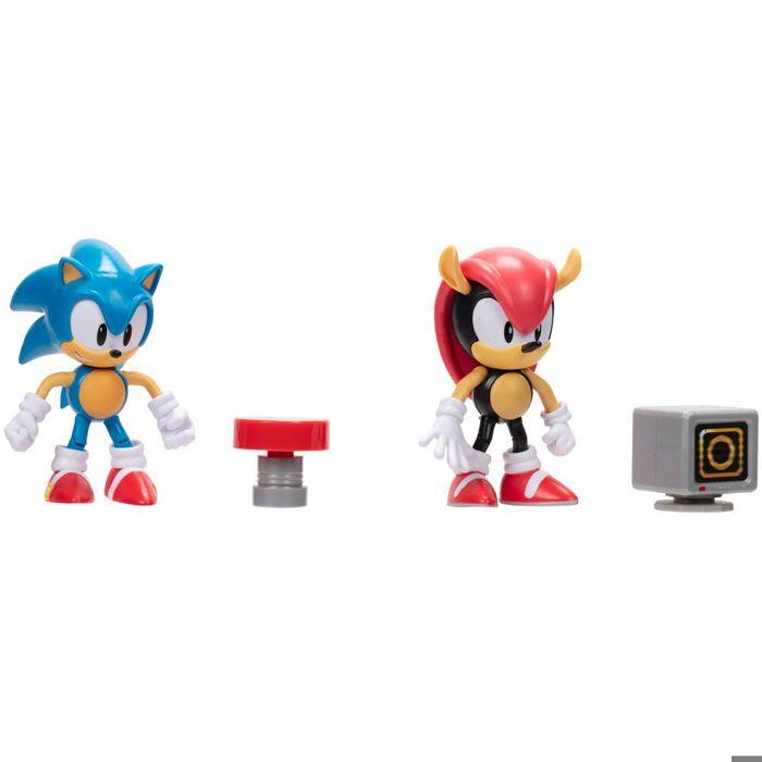 Figurine - Jakks Pacific - Sonic & Mighty Sonic (x2) - Articulées - Couleurs vives - 10 cm