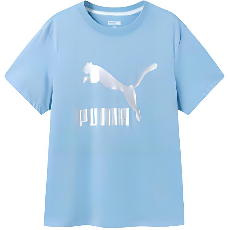 PUMA Sportstyle T Shirt Ice Blue Teenagers 353924117202-80901 170