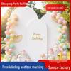 White Double-Sided Half-Round Cross Wedding Arch Kit for Party Decorations