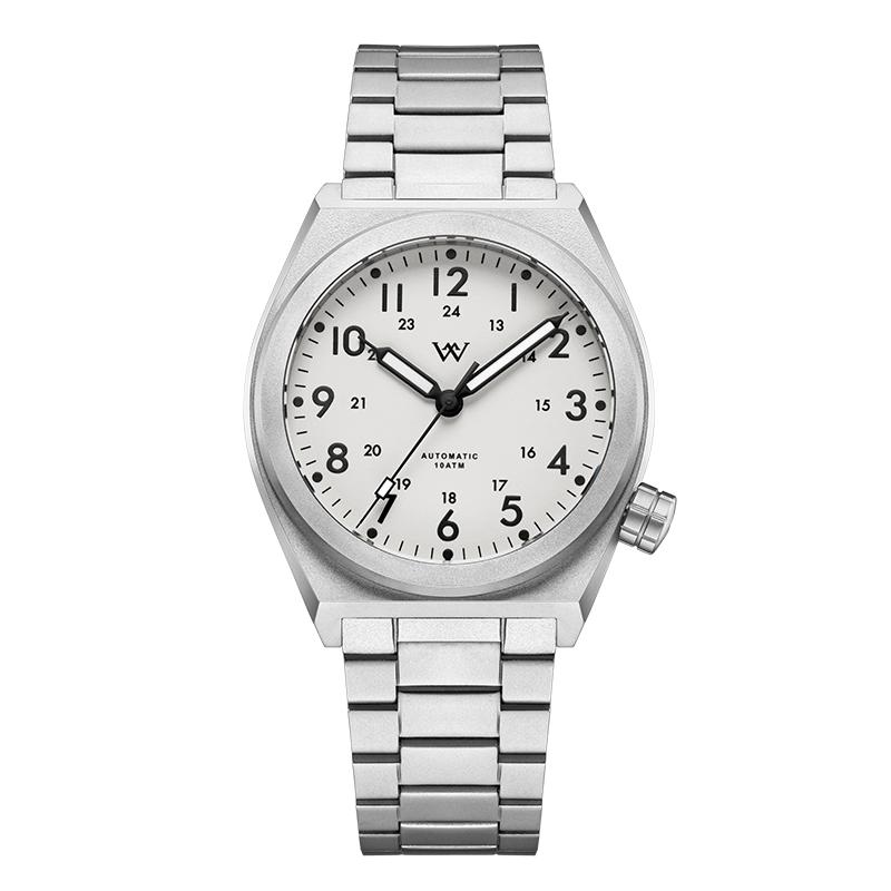 WM Watch Automatic Mechanical Pilot Watch NH35 AR Coated 100 Water Resistant Simple Style Sapphire Welly Merck Watches WM216