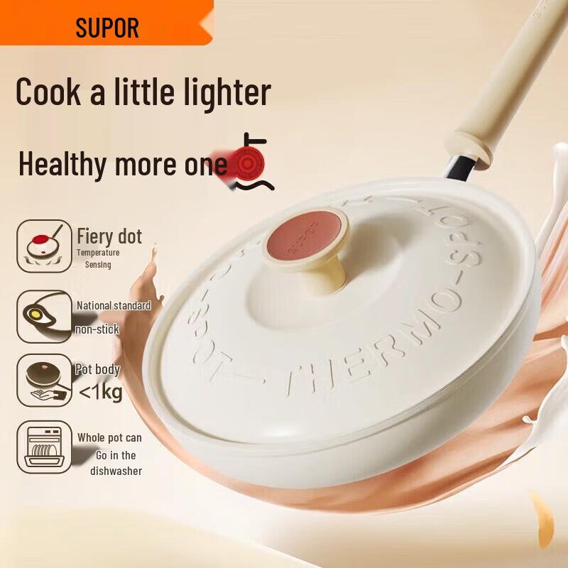 Supor Hot Red Dot Non-stick Wok