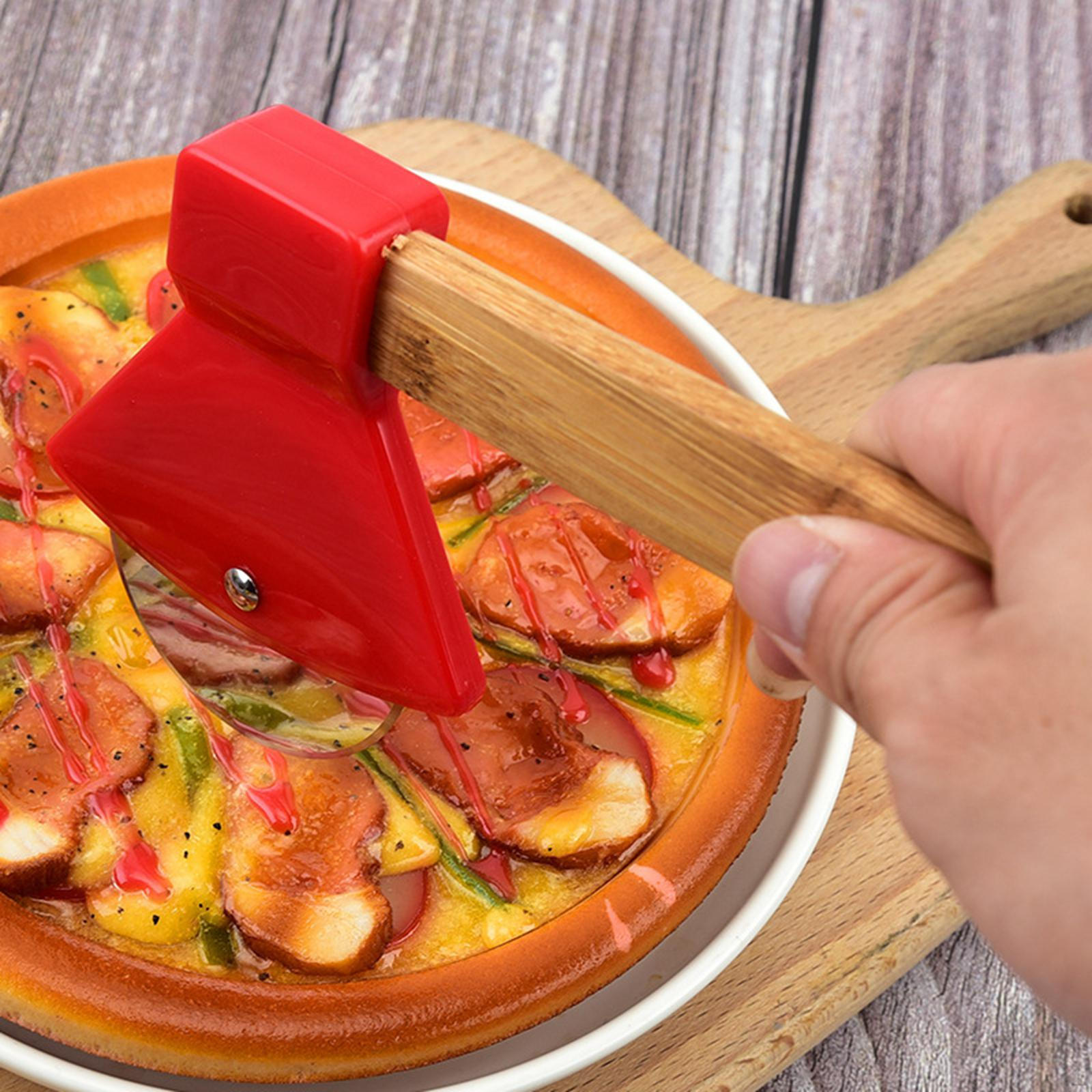 

Cutter Wheel Comfortable Rotating Easy to Clean Kitchen Accessories for Pies Cheese Flatbread червоний