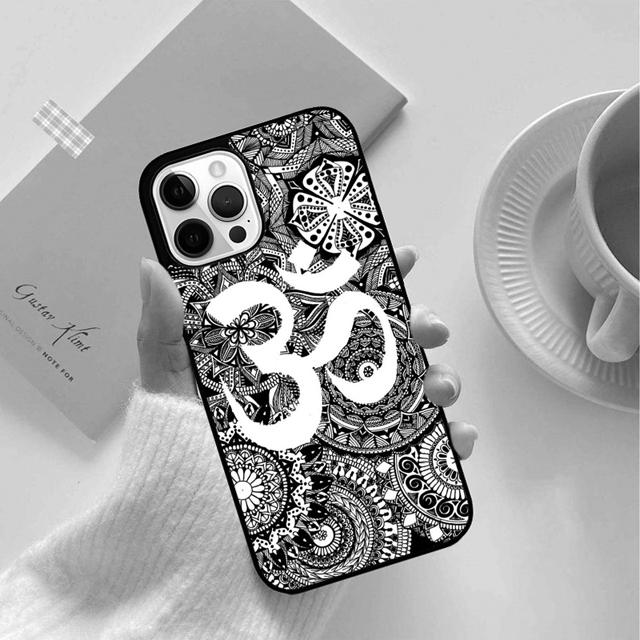 

Чехол для телефона Om Yoga Hindu Aum om yaga с цветочным принтом для iPhone 13 11 12 Pro Max mini XS XR X 8 Plus 7 SE 2020 6S 5S Coque Shell iPhone 13pro max