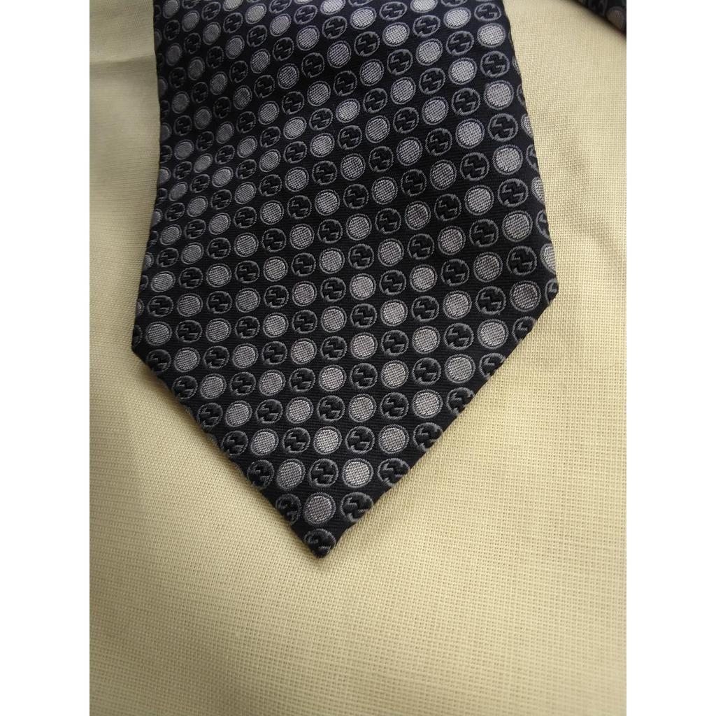 Used GUCCI Silk Jacquard Tie Tie