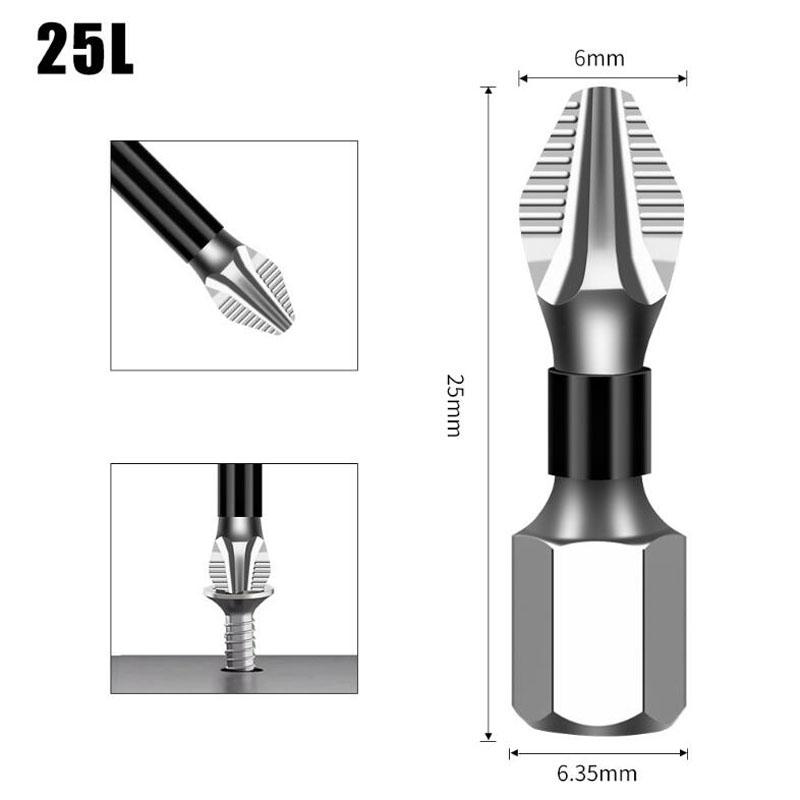 K5 Anti-slip Impact Strong Magnetic Head Screwdriver Head Drill High Hardness Cross Head High Torque Alloy Head Drill Bit