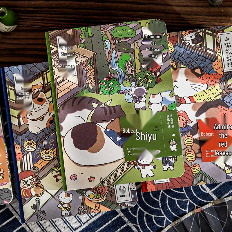 Mu Ran Backpack: Cute Meow Star Diary - Illustrated Travel Story & Student Planner Notebook