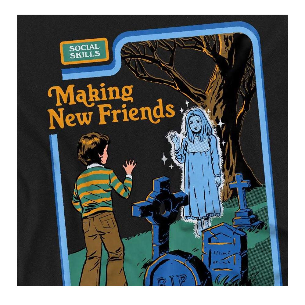 Steven Rhodes Unisex Adult Making New Friends T-Shirt