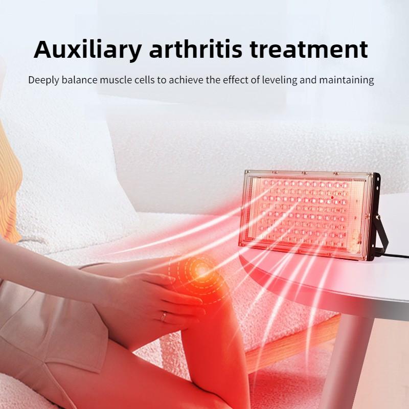 96 Bead Floor Standing Tripod Beauty Lamp Infrared Physiotherapy Light Timed Dimming Segmented Pulse Red Light Therapy Lamp